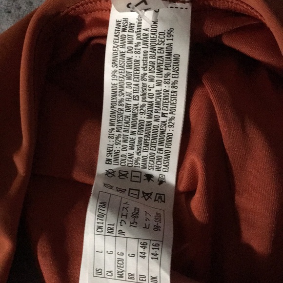 Forever 21 orange brownish bikini bottom - Picture 7 of 8